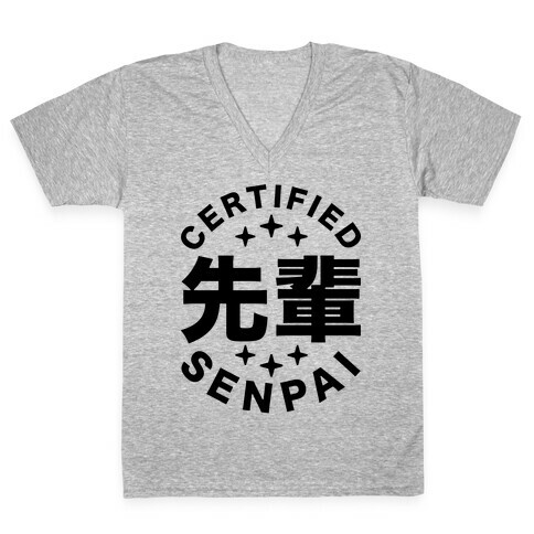 Certified Senpai V-Neck Tee Shirt