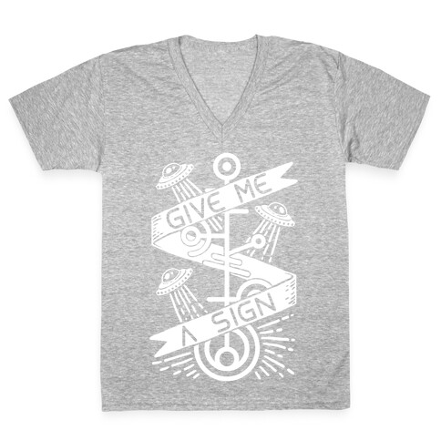 Give Me A Sign V-Neck Tee Shirt