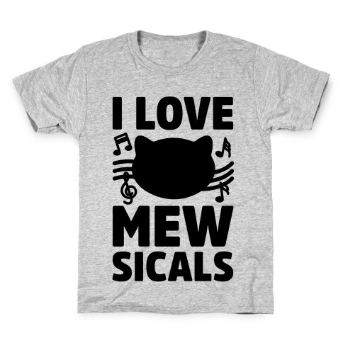 I Love Mewsicals Kids T-Shirt