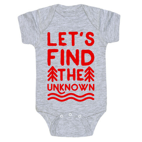 Let's Find the Unknown Baby One-Piece