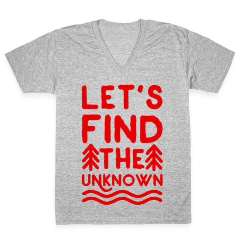 Let's Find the Unknown V-Neck Tee Shirt