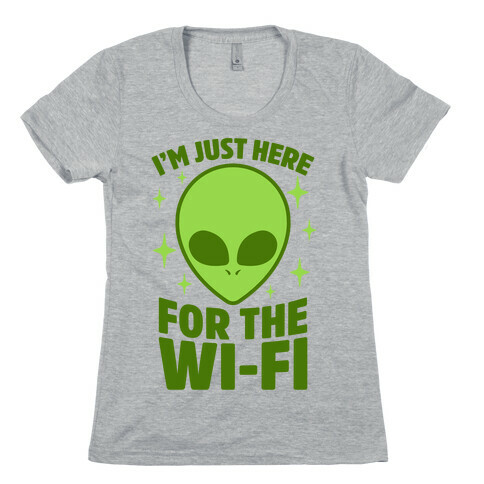 I'm Just Here For The Wi-fi Womens T-Shirt