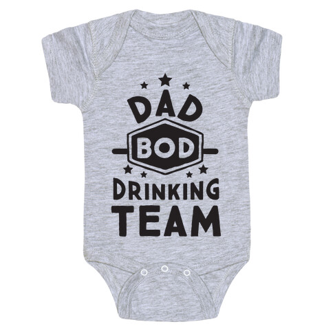 Dad Bod Drinking Team Baby One-Piece