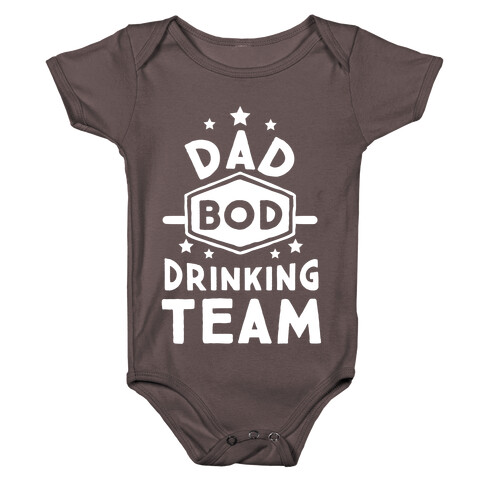 Dad Bod Drinking Team Baby One-Piece