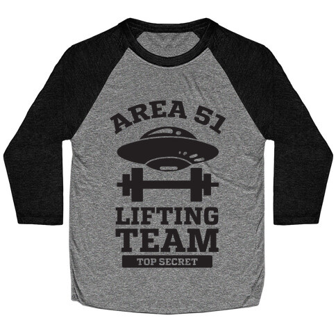 Area 51 Lifting Team Baseball Tee