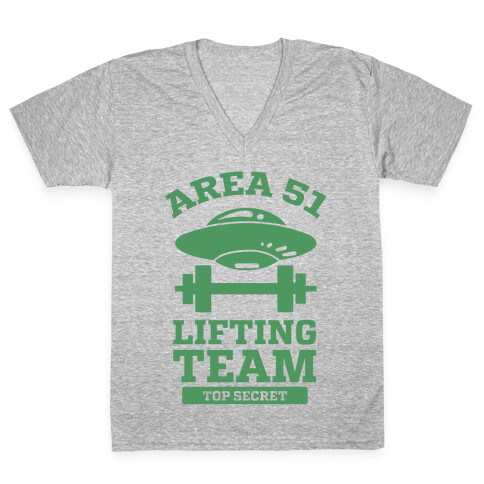 Area 51 Lifting Team V-Neck Tee Shirt