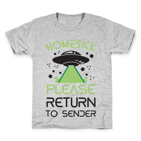 Homesick Please Return to Sender Kids T-Shirt