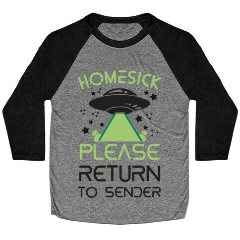 Homesick Please Return to Sender Baseball Tee