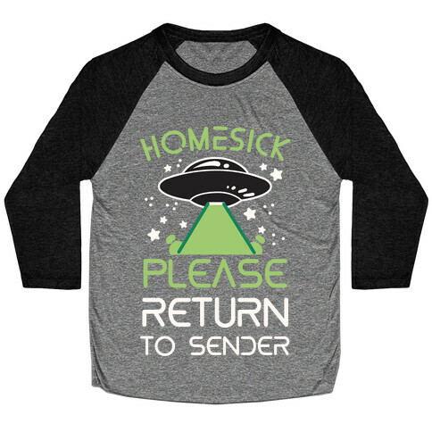 Homesick Please Return to Sender Baseball Tee