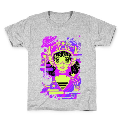 Neon Anime Space Cadet Kids T-Shirt