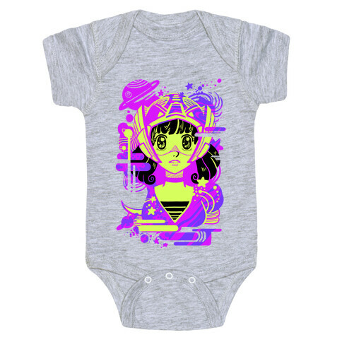 Neon Anime Space Cadet Baby One-Piece