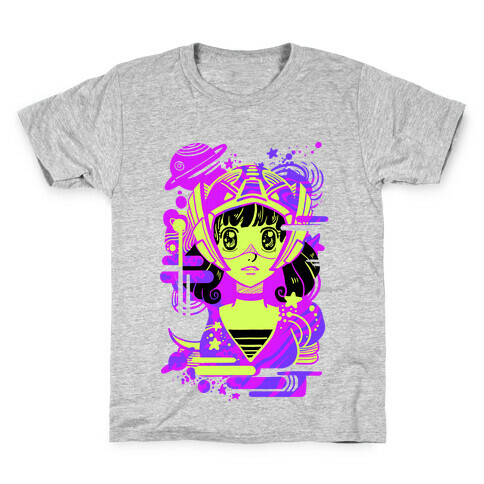 Neon Anime Space Cadet Kids T-Shirt