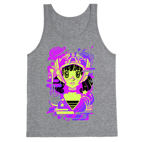 Neon Anime Space Cadet Tank Top