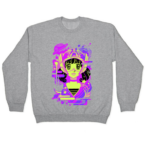Neon Anime Space Cadet Pullover