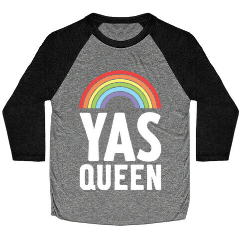 Yas Queen Rainbow Pride Baseball Tee