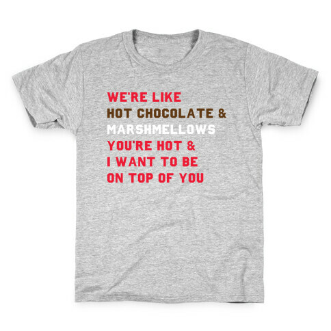 Hot Chocolate & Marshmellows Kids T-Shirt