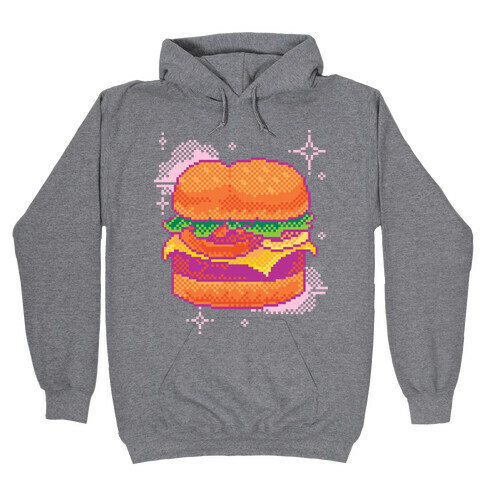 Pixel Burger Hooded Sweatshirt