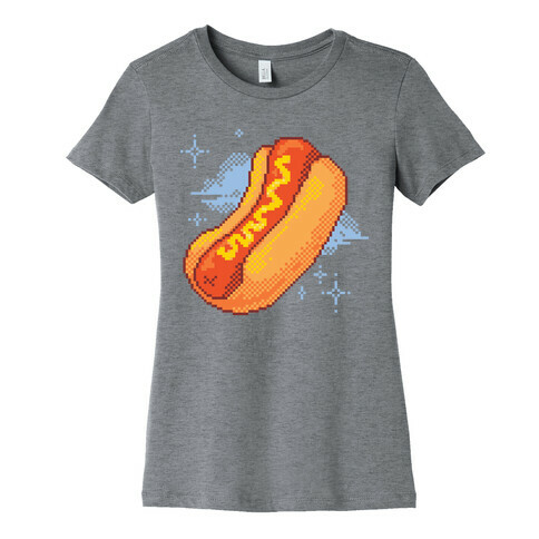 Pixel Hotdog Womens T-Shirt