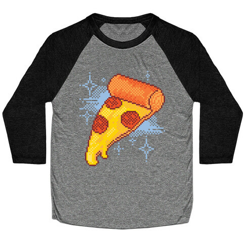 Pixel Pizza Baseball Tee