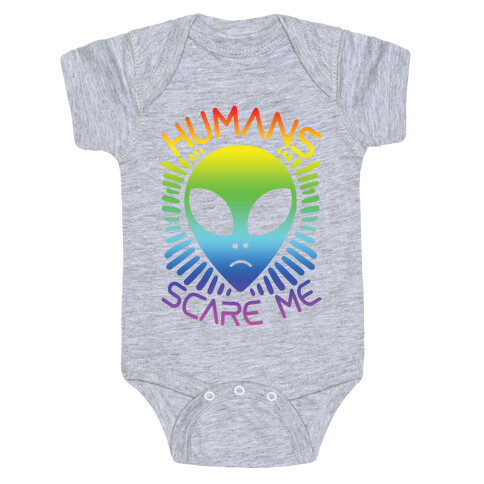 Humans Scare Me Baby One-Piece