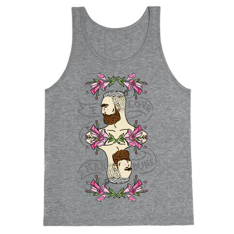 I Love Man Buns Tank Top