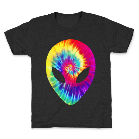 Tie Dye Alien Head Kids T-Shirt