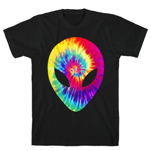 Tie Dye Alien Head T-Shirt