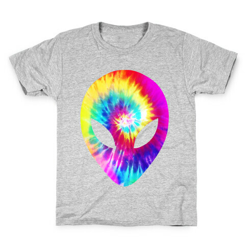 Tie Dye Alien Head Kids T-Shirt