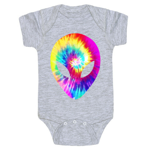 Tie Dye Alien Head Baby One-Piece