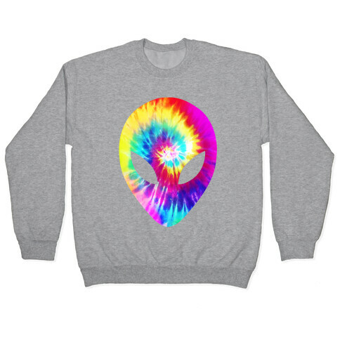 Tie Dye Alien Head Pullover