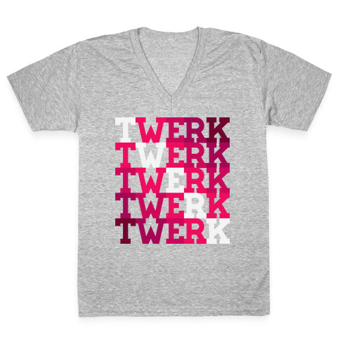 Twerk Square V-Neck Tee Shirt