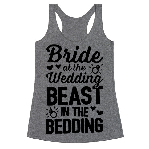 Bride At The Wedding Racerback Tank Top