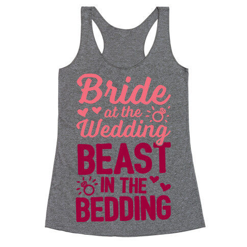 Bride At The Wedding Racerback Tank Top