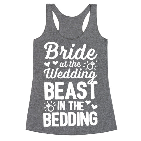 Bride At The Wedding Racerback Tank Top