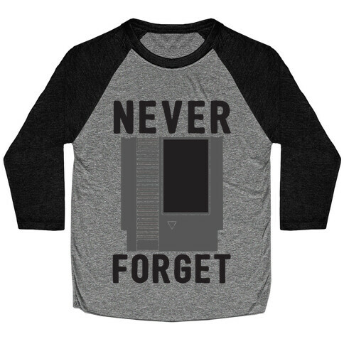 NES: Never Forget Baseball Tee