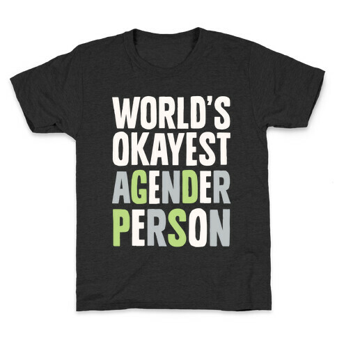 World's Okayest Agender Person Kids T-Shirt