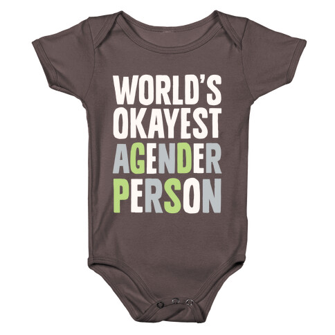 World's Okayest Agender Person Baby One-Piece