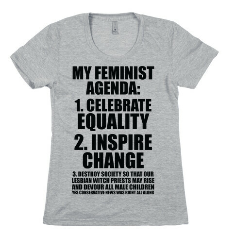 My Feminist Agenda Womens T-Shirt