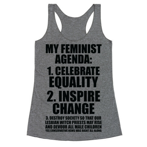 My Feminist Agenda Racerback Tank Top