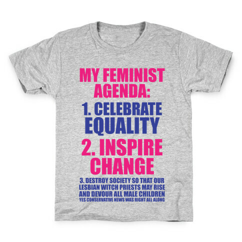 My Feminist Agenda Kids T-Shirt