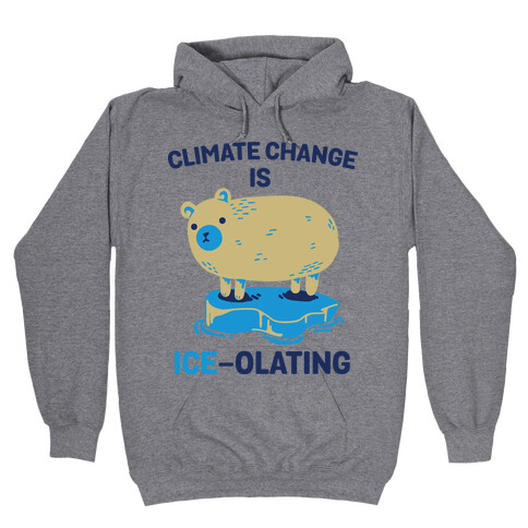 Climate Change Is Ice-olating Hooded Sweatshirt