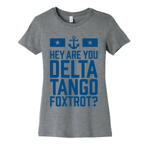 Delta Tango Foxtrot (Navy) Womens T-Shirt