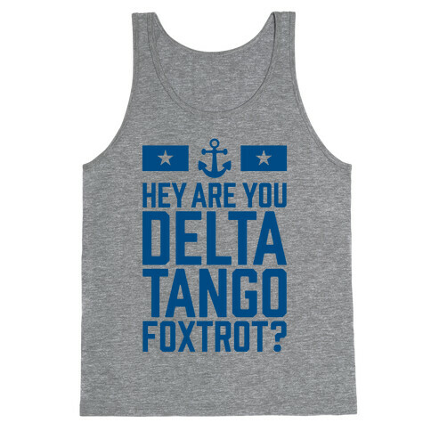 Delta Tango Foxtrot (Navy) Tank Top