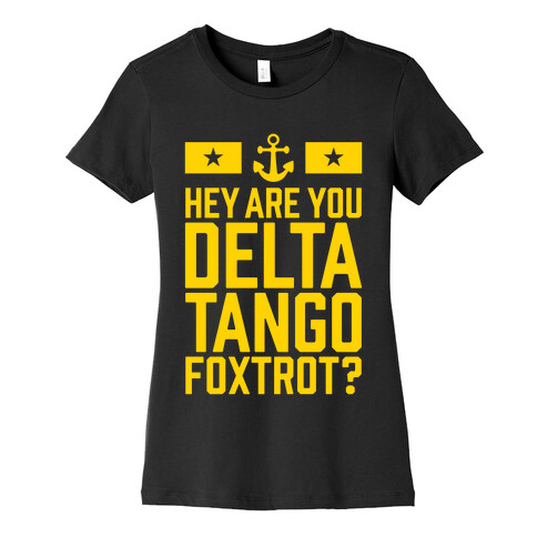 Delta Tango Foxtrot (Navy) Womens T-Shirt