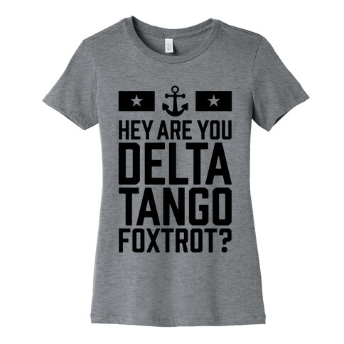 Delta Tango Foxtrot (Navy) Womens T-Shirt