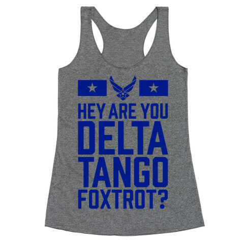 Delta Tango Foxtrot (Air Force) Racerback Tank Top