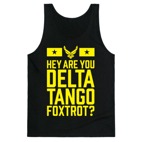 Delta Tango Foxtrot (Air Force) Tank Top