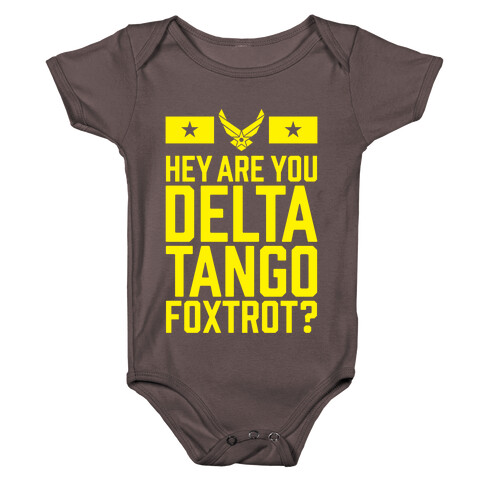 Delta Tango Foxtrot (Air Force) Baby One-Piece