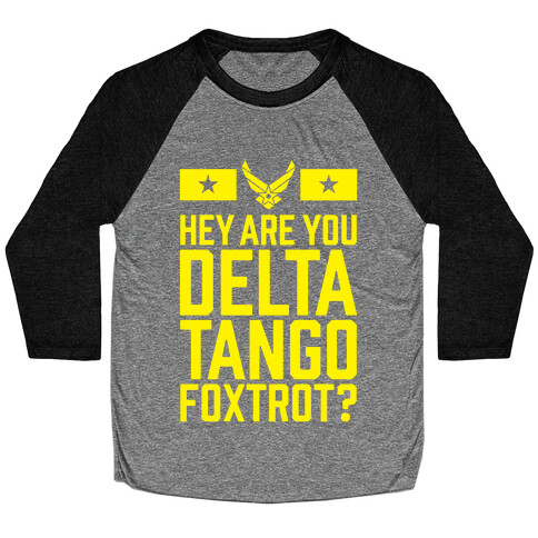 Delta Tango Foxtrot (Air Force) Baseball Tee