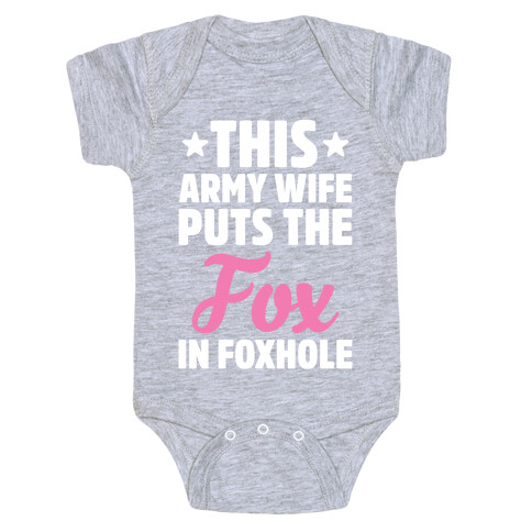 This Army Wife Puts The "Fox" In "Foxhole" Baby One-Piece
